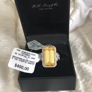 🔥LAST CALL🔥 Semi-Precious Yellow Swarovski Zirconia Ring